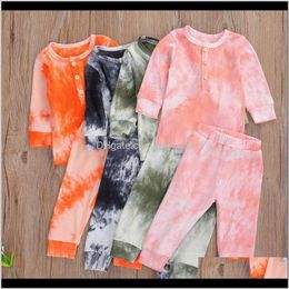 Sets Baby Baby, & Maternity2Pcs Infant Toddler Tie-Dye Print Outfits Long Sleeve Round Neck T-Shirt Top+Elastic Waist Trousers Autumn Kids C