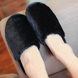 warm winter slippers men women home indoor shoes Plush solid unisex adult Non-slip female Cotton s969 210625