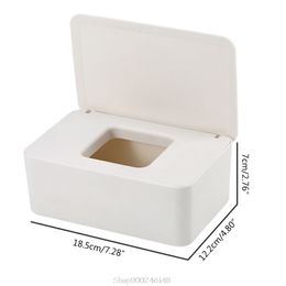 Wet Tissue Box Desktop Seal Baby Wipes Paper Dispenser Napkin Storage Holder Container with Lid S17 20 Dropshipping 210326