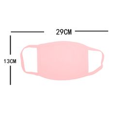 NEWThin style solid masks Washable cotton mask dustproof colorful protective earloop mouth cover can be put filters masks EWA5603