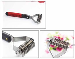 newMultifunction Practical Useful 13 Blades Pet Grooming Open Hair Knot Brushes Stainless Steel Sturdy For Dog Care Combs EWF5969