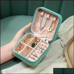 Jewelry Boxes Packaging & Display Organizer Travel Case Portable Leather Storage Joyeros Organizador De Joyas Gwe10984 Drop Delivery 2021 J2