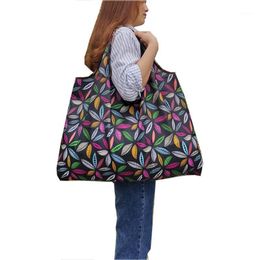 Storage Bags Reusable Shopping Large Foldable Washable Tote Purse Waterproof Grocery Bag For Everyday Use