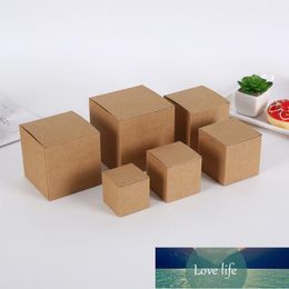 20Pcs/Lot Khaki Kraft Paper Gift Box Cardboard Package For Jewelry Dessert Party Candy Storage Wrap Factory price expert design Quality Latest Style Original Status