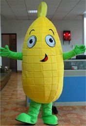 Performance big yellow corn Mascot Costume Halloween Christmas Fancy Party Vegetable Cartoon Character Outfit Suit Adult Women Men Dress Carnival Unisex Adults