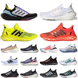 womens ultraboost 19 Canada - DNA Web 22 Ultra 21 Ultraboost 20 UB 19 6.0 Tennis Running Shoes Mens Womens Triple Black Solar Yellow White James Bond Outdoors Sports Sneakers Trainers Size 45