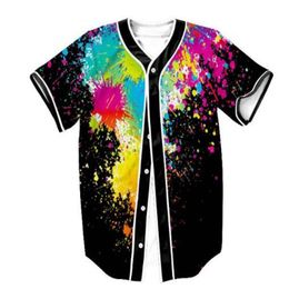 3D Baseball Jersey Men 2021 Fashion Print Man T Shirts Short Sleeve T-shirt Casual Base ball Shirt Hip Hop Tops Tee 034