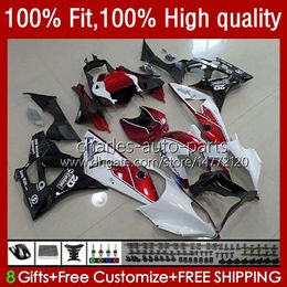 Injection Mould Fairings For BMW S-1000RR S 1000RR 1000 RR S1000-RR 2015-2018 Bodywork 20No.22 S1000RR 15 16 17 18 S1000 RR 2015 2016 2017 2018 OEM Red white Bodys Kit