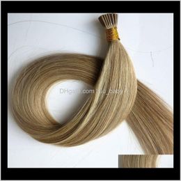 Pre Bonded I Tip Brazilian Human 50G 50Strands 18 20 22 24Inch M8613 Straight Indian Products Mbeba Prebonded Crtwv