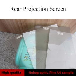 SUNICE A4 Sample High Definition & High Contrast 3D Holographic Projection Screen Film 5 Color to Choice Self-adhesive 210317
