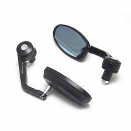 7/8" 22mm Handlebar End Mirror Oval Custom Classic Side Mirrors Chopper Bobber Cafe Racer ATV Quad Rearview Mirrors