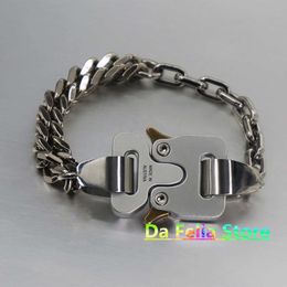 New Alyx Bracelet Men Women High Quality Mixed Link Chain Metal 1017 Alyx 9sm Bracelets Fine Steel Colorfast Austria Q0717