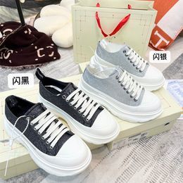 2021 Popular Casual Canvas Shoes Cheap Sponge Cake Thick Platform and High Fashion Women's Shoes