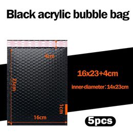 5pcs Bubble Mailers Padded Envelopes Lined Poly Mailer Self Seal Black For Book Magazine Lined Mailer Self Seal Black Mailer Bag H bbyKic