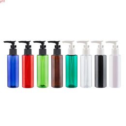 100ml x 50 Refillable Cosmetic Bayonet Lotion Pump Bottles Coloured PET Container For Shower Gel Hair Conditioner Small Capacitygoods