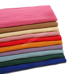 Fashion Pleated Crinkle Chiffon Scarf Hijabs Big Size Women Shawls High Quality Muslim Head Wraps Turbans