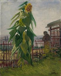 The Garden with Sunflower (1887) Huge Oil Painting On Canvas Home Decor Handcrafts /HD Print Wall Art Pictures Customization is acceptable 21053010