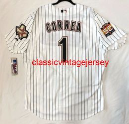 Men Women kids CARLOS CORREA VINTAGE ROOKIE JERSEY Embroidery New Baseball Jerseys XS-6XL