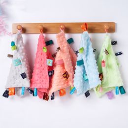 Handkerchiefs Cotton solid color Cartoon Print Saliva Towel Baby Boys Girls Triangle Towels