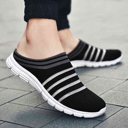 Sandals Men Shoes Lightweight Comfortable Breathable Summer Women Flats Plus Size 35-46 Outdoor Walking Casual 220302