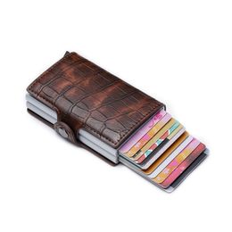 Wallet women and Men Leather ZOVYVOL 2020 Function PU Card Case Holder Visiting Double Boxes