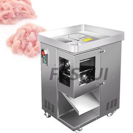 commercial meat slicer machine NZ - Commercial Meat Slicer Machine Stainless Steel Fully Automatic Shred Slicer Dicing Maker Electric Cutter