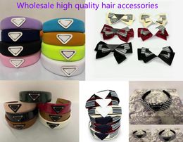 21SS Wholesale headband Arrival Triangel Hair Clip with Women girl Letter Triangle Barrettes Fashion Accessories for Gift more Colour NO box