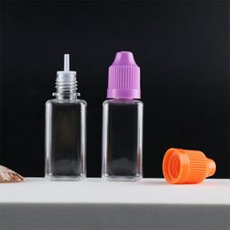 Square Shape E Liquid Dropper Bottles 20ml Plastic Essential Oil Container