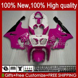 OEM Body For KAWASAKI NINJA ZX7R ZX750 1996 1997 1998 1999 2000 2001 2002 2003 Bodyworks 28HC.87 ZX 7 R ZX 750 ZX 7R ZX-750 ZX-7R 96 97 98 99 00 01 02 03 Fairing rose white new