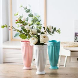 wholesalers chinese vases UK - Vases Drop Vase Goblet Art Home Dining Table Living Room Office Ceramic Decoration Ornaments Flowers
