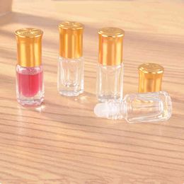roll on perfume bottle UK - 30 50pcs 3ml Glass Essential Oil Travel Bottles Empty Roll On Refillable Perfume Bottle Roller Ball Containers