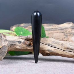 Natural Obsidian Beauty Massage Stick Point Jade Tendon Pulling Facial Eye Tendon Manufacturer Direct Sales