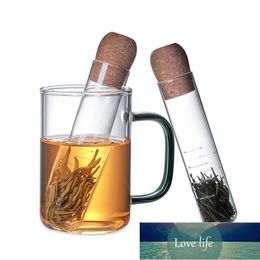 Glass Tea Infuser Creative Pipe Glass Design Tea Strainer For Mug Fancy Filter For Puer Tea Herb Tools Accessories Drinkware Factory price expert design Quality