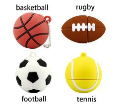 Basketball Sport Ball Usb Flash Drive 4GB 8GB 16GB Football Memory Stick Storage Pendrive Mini Disc Card 2.0