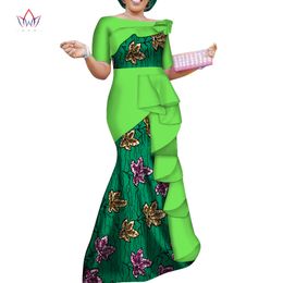 Summer New Style African Dresses for Women Dashiki Elegant Party Dress Plus Size Traditional African Clothing BRW WY4152