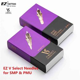 EZ V System SMP & PMU V Select Cartridge Tattoo Needles Micropigmentation Permanent Make-Up eyebrows eyelinver lips Microblading 210323