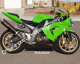 For Kawasaki NINJA ZX-10R 2004 2005 ZX 10R 04 05 ZX10R Green Black Motorcycles Fairing Aftermarket Kit (Injection molding)