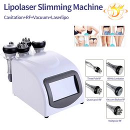 Beauty Equipment 5 In 1 Effective Strong 40K Ultrasonic cavitation body sculpting slimming vacuum RF skin Firm body lift red photon machine with204