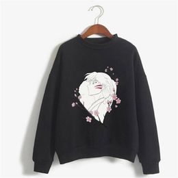 Anime InuYasha Sesshomaru Hoodie Fashion Round Neck Loose Casual Spring and Autumn Y0809