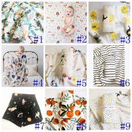 Baby Newborn Bathroom Towels Infant Muslin Blanket Animal Baby Swaddle Robes Infant Swadding Muslin Swaddle 120*120cm HHC6739