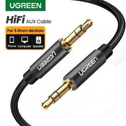 3.5mm Adudio Cable Stereo Auxiliary AUX Cord Gold-Plated Male to Male Braided Cable for Car Home Stereo Headphone Speaker