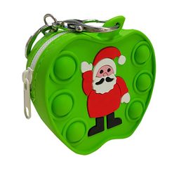 Christmas Fidget Toys Mini Coin Purse Push Bubble Simple Dimple Sensory Storage Bag Stress Reliever Small Bags Decompression Toy Children Gifts Free DHL HH21-776