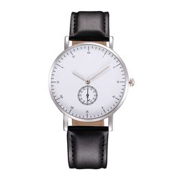 Casual PAU brand Watches Women Men Unisex Style leather Strap Analogue Quartz Wrist watch
