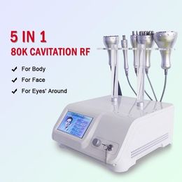 2021 CE Approved 80K 5 in 1 Vacuum Lipo Laser WholeBody Fat Loss Slimming Cavitation with Five Handles Body Shaping Beauty Equipment