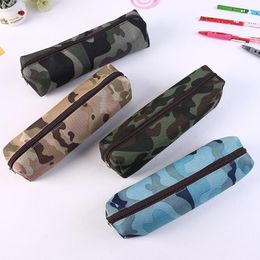 Pencil Bags Zipper Camouflage Case For Boys And Girls School Supplies Pouch 3 Colour Oxford Cloth Stationery Storage Bag