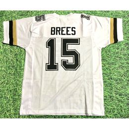 Mitch Custom Football Jersey Men Youth Women Vintage DREW BREES CUSTOM PURDUE BOILERMAKERS Rare High School Size S-6XL or any name and number jerseys