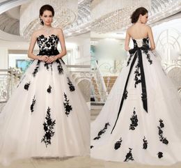 Princess A Line wedding dresses bridal gowns Simple Luxury Plus Size Black Lace Gown Ribbon Long Garden Vestidos De Marriage