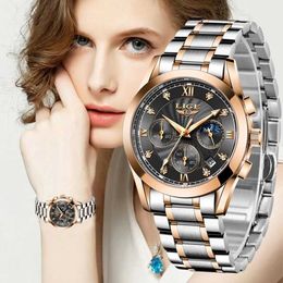 LIGE Fashion Watch Women Watches Ladies Creative Steel Bracelet Female Waterproof Clocks Relogio Feminino 210616