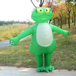 Mascot doll costume Adult Animals Frog Inflatable Costumes Woman Men Halloween Cartoon Mascot Doll Jumpsuit Party Role Play Dress Up Outfit