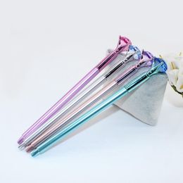 2021 Ballpoint Pen Big Gem Ball Pen With Large Diamond Magical Pen Fashion School Office Supplies Students Gift Awards